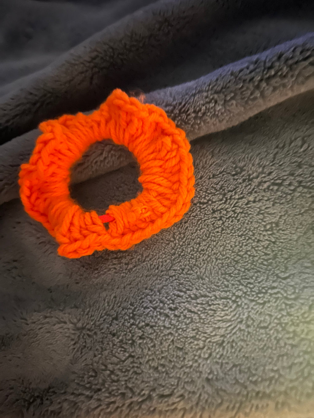 Orange scrunchie