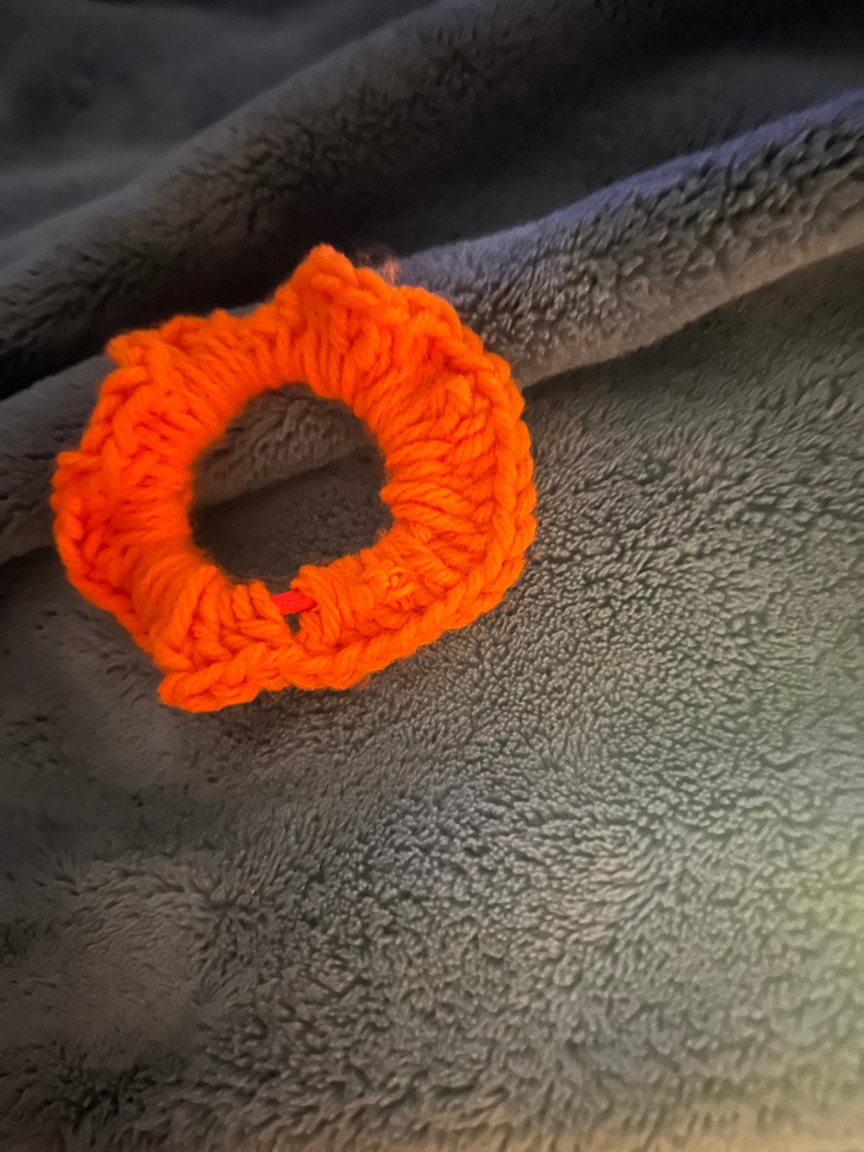 Orange scrunchie