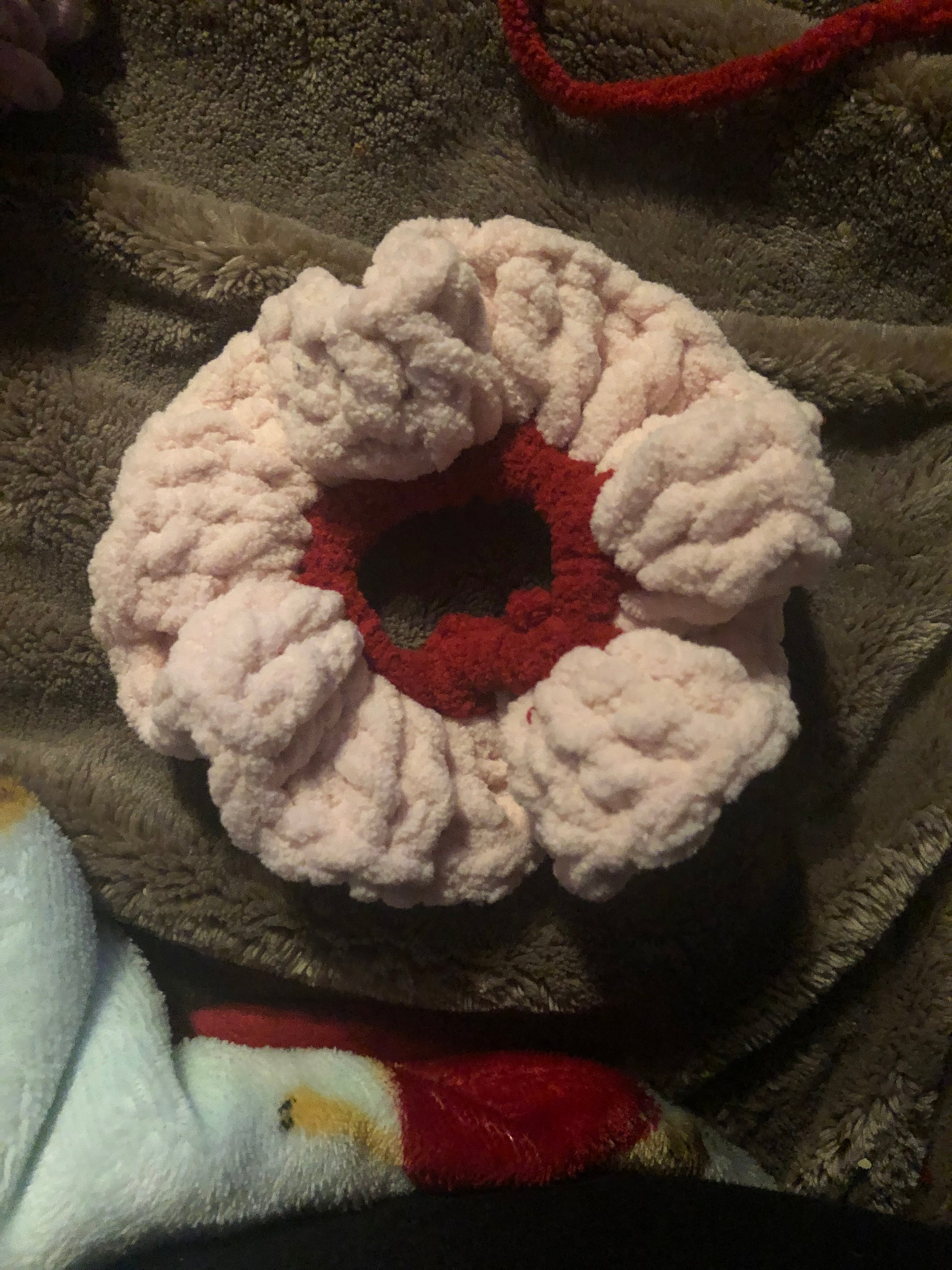 Valentines crochet scrunchies