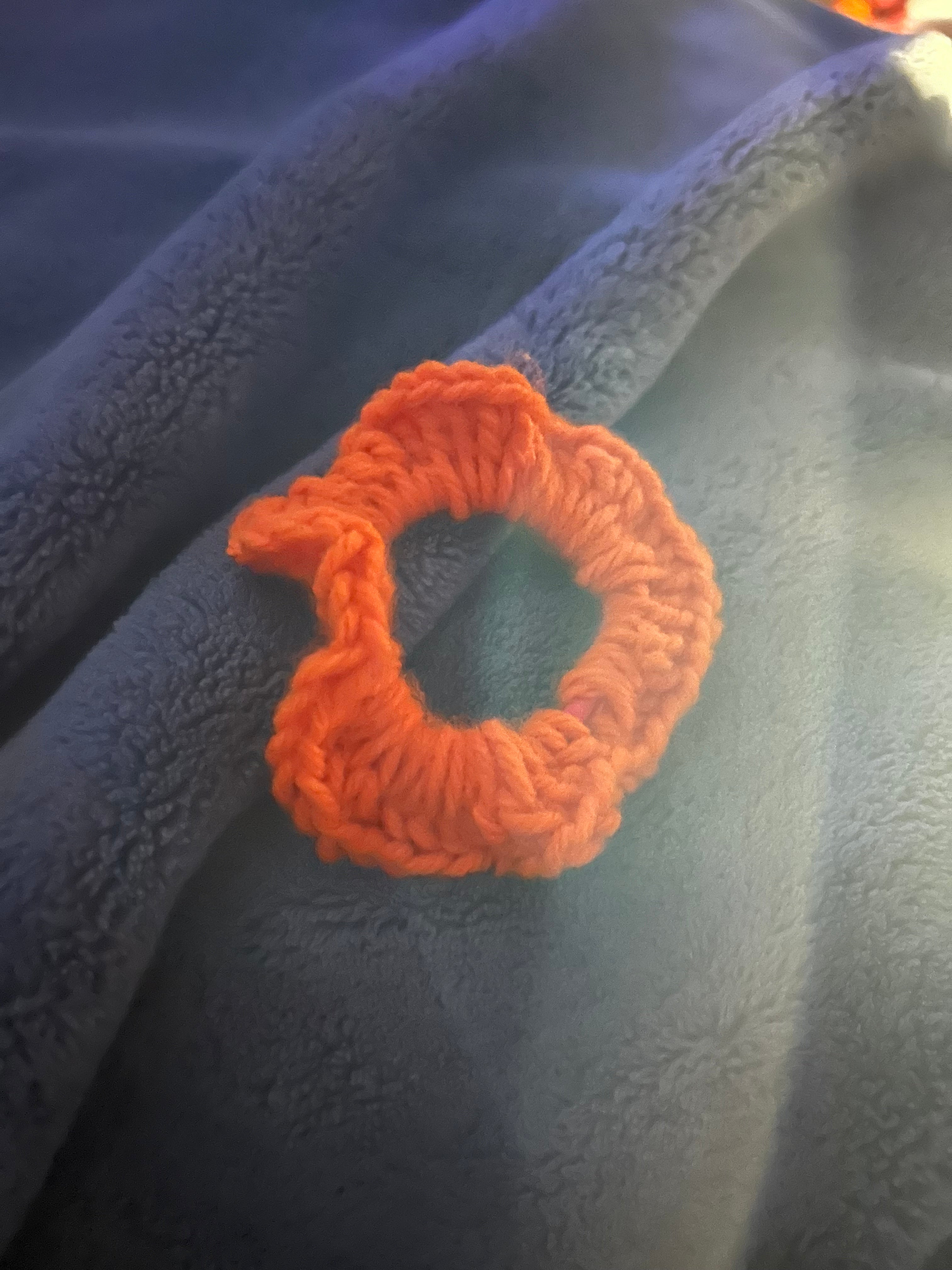 Orange scrunchie