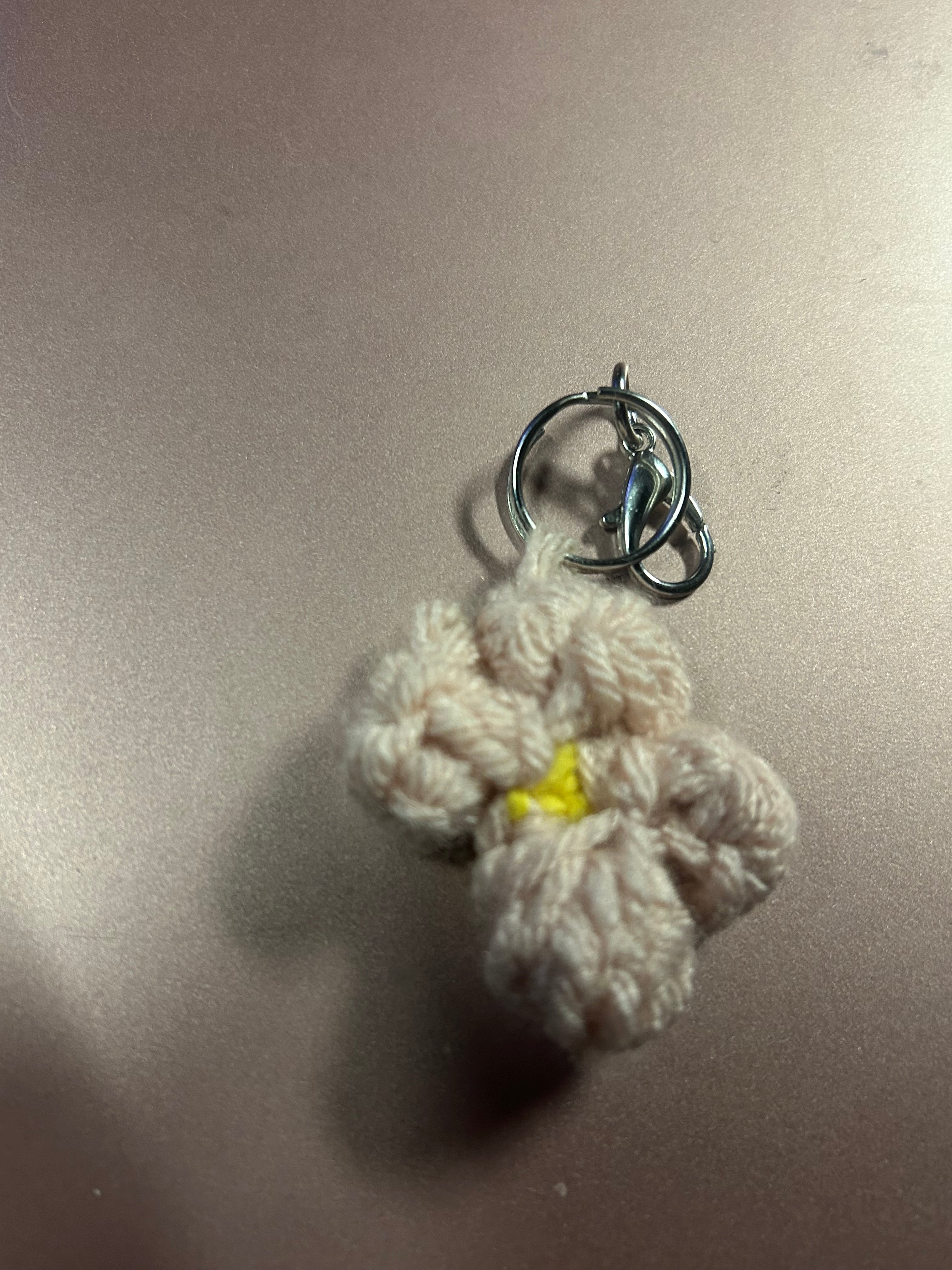 Flower handmade keychain