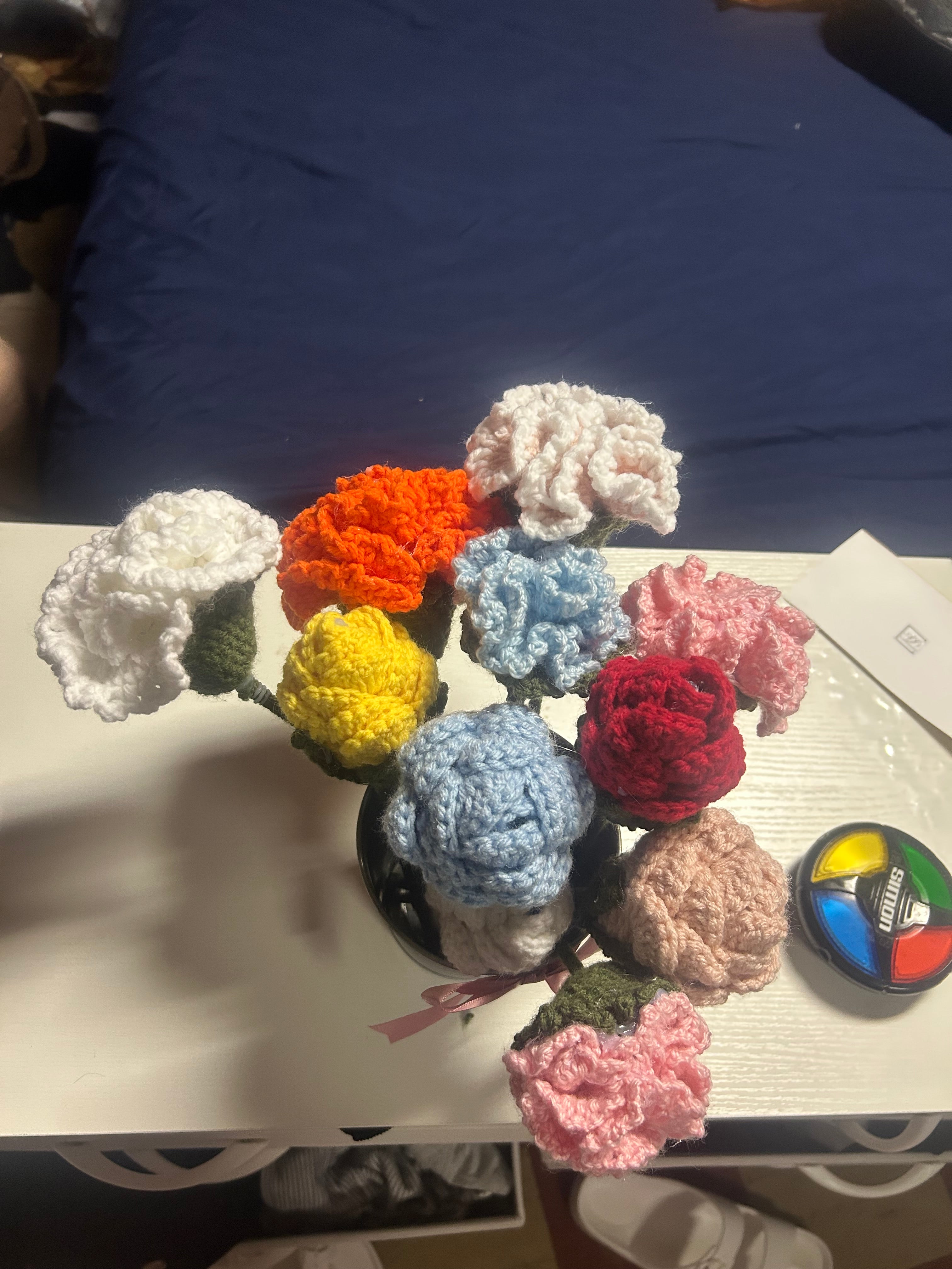 Rose and carnations flower bouquet