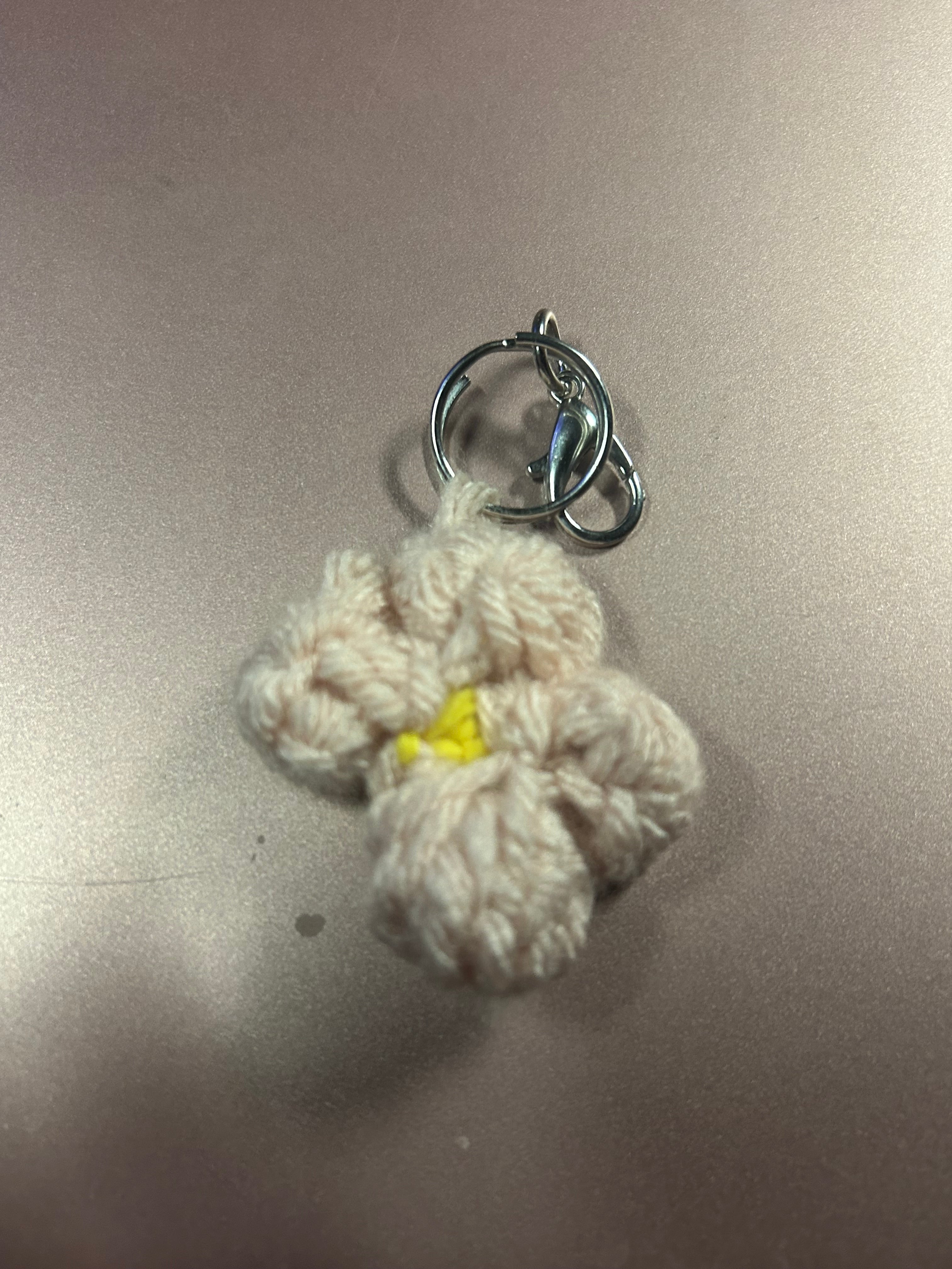 Flower handmade keychain