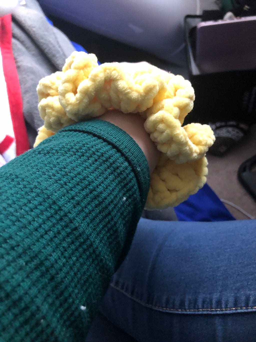 Yellow scrunches