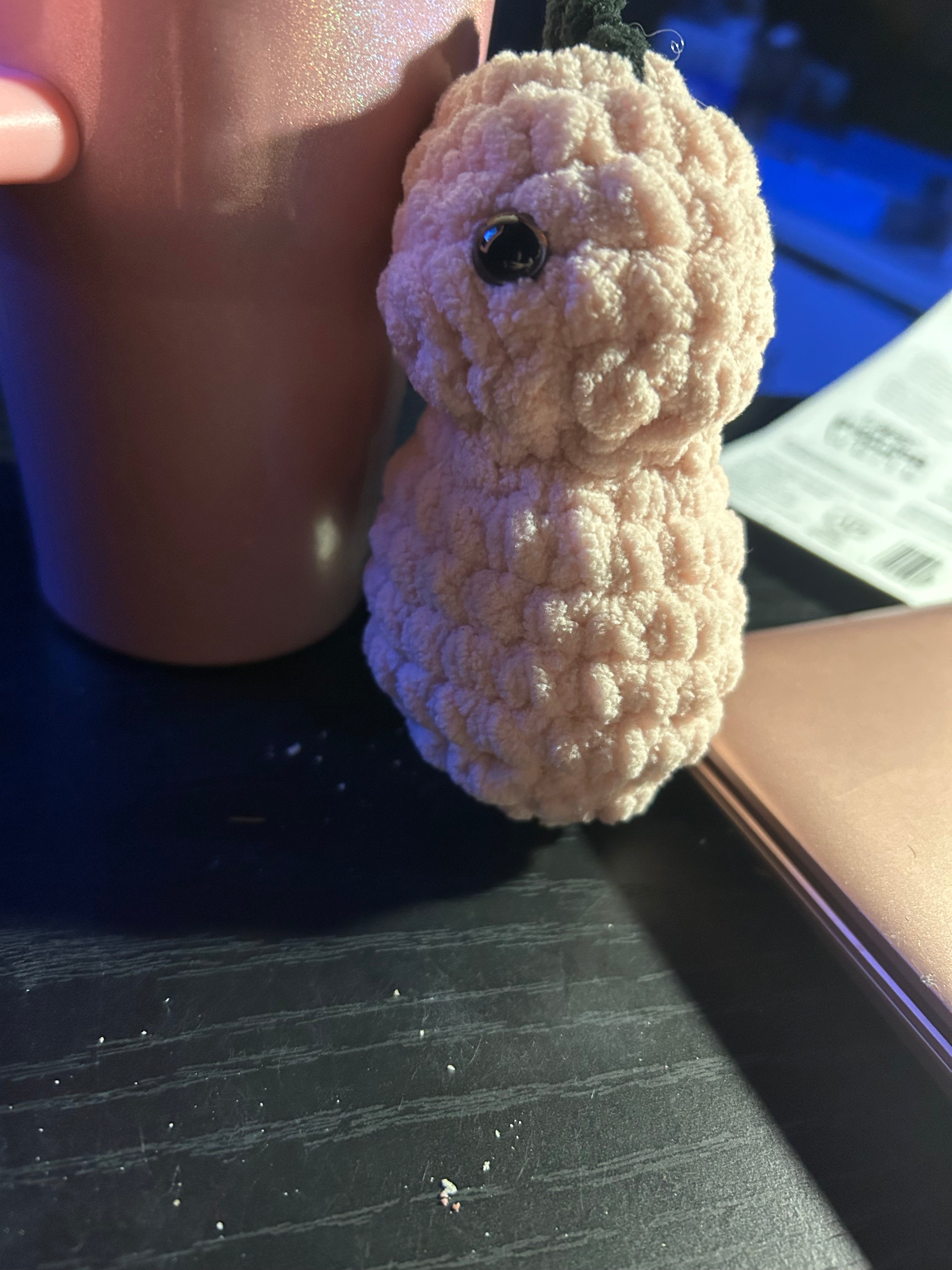 Mini crochet dinosaur