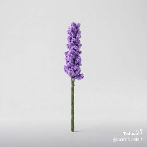 Crochet lavender flower